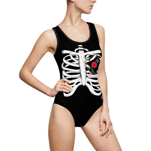Women's "listen to your heart" Classic One-Piece Swimsuit