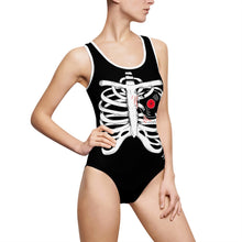 Load image into Gallery viewer, Women&#39;s &quot;listen to your heart&quot; Classic One-Piece Swimsuit
