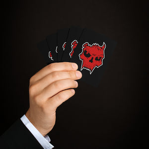 SK redskull Poker Cards